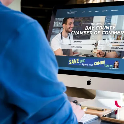 bay county chamber of commerce website design