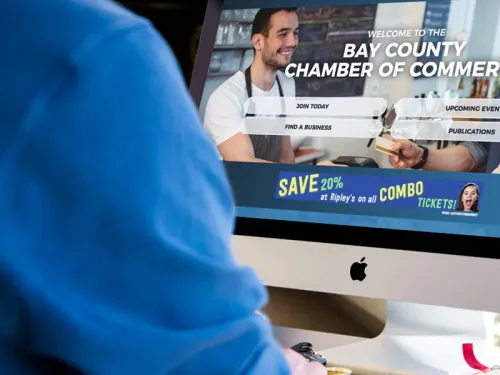bay county chamber of commerce website design
